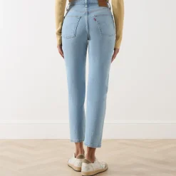 New 501® High-Rise Straight Leg Cropped Jeans Women Denim