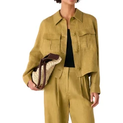 Abby Linen Casual Jacket Women Coats & Jackets