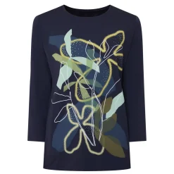 Hot Abstract Floral Top Women Tops