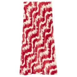 Sale Abstract Floral Wave Skirt Women Skirts