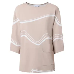 Sale Abstract Jacquard Knit Sweater Women Sweaters & Cardigans