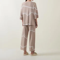 Sale Abstract Jacquard Knit Sweater Women Sweaters & Cardigans