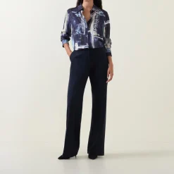 Online Abstract Patterned Shirt Women Tops