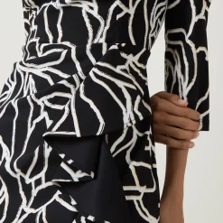 Abstract Patterned Wrap Dress Women Dresses|Mother Of The Bride