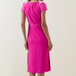 Hot Adeline Double Stripe Pencil Dress Women Dresses