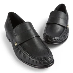 Hot Adira Leather Stud Loafers Women Loafers