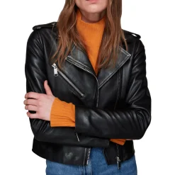 New Agnes Leather Jacket Women Coats & Jackets