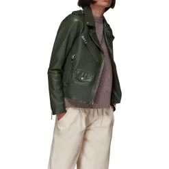 Clearance Agnes Pocket Leather Jacket Women Coats & Jackets