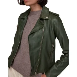 Clearance Agnes Pocket Leather Jacket Women Coats & Jackets