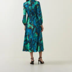 Online Agnes Printed Wrap Dress Women Dresses