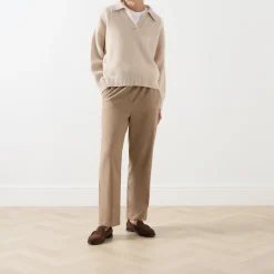 Clearance Agre Knitted Polo Shirt Women Sweaters & Cardigans