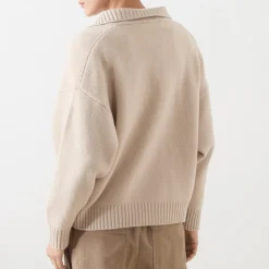 Clearance Agre Knitted Polo Shirt Women Sweaters & Cardigans