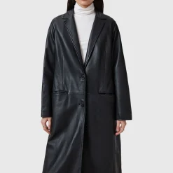 Aire Leather Coat Women Coats & Jackets