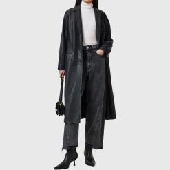 Aire Leather Coat Women Coats & Jackets