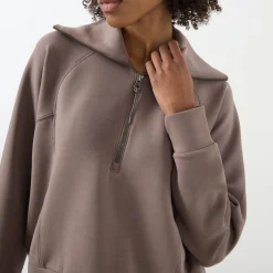 New AirEssentials Half Zip Sweat Top Women Activewear|Sweatshirts & Hoodies