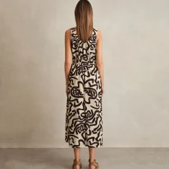Online Akari Printed Shirred Dress Women Dresses