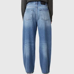 Hot Aki Crossover High Rise Wide Leg Jeans Women Denim
