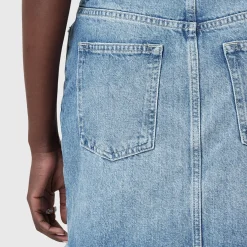Outlet Aki Crossover High-Rise Mini Denim Skirt Women Skirts