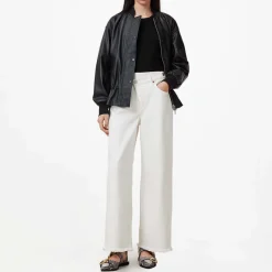 Aki Crossover Wide Leg Jeans Women Denim