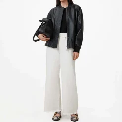 Aki Crossover Wide Leg Jeans Women Denim