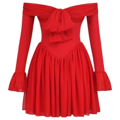 Clearance Alana Off-The-Shoulder Mini Dress Women Dresses