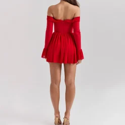 Clearance Alana Off-The-Shoulder Mini Dress Women Dresses
