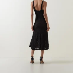 Alegra Lace Flared Dress Women Dresses