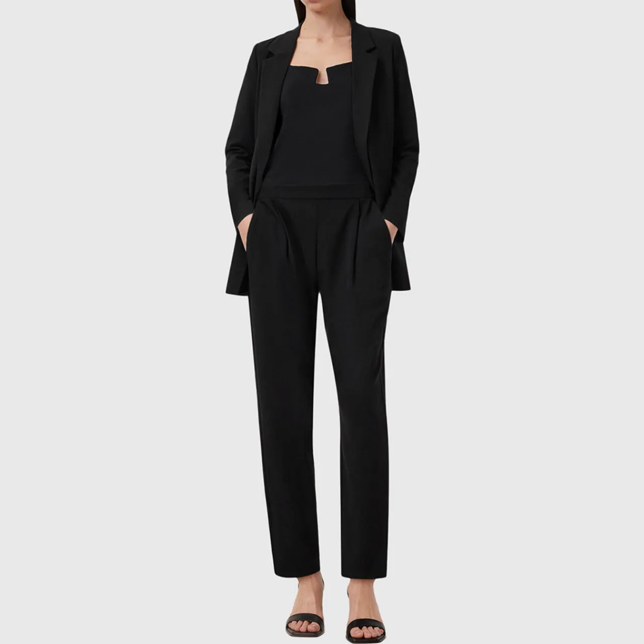 Aleida Mid-Rise Tapered Trousers Women Trousers & Shorts