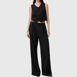 Best Aleida Wide-Leg Trousers Women Trousers & Shorts