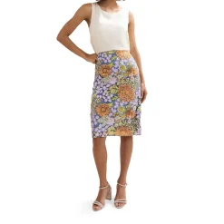 Sale Alessandra Sequin Floral Pencil Skirt Women Skirts