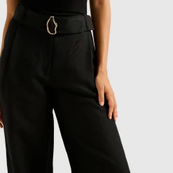 Clearance Alice High-Rise Belted Wide Leg Trousers Women Trousers & Shorts