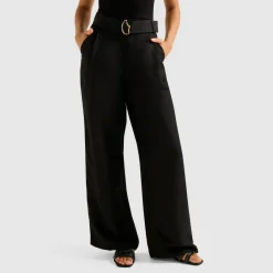 Clearance Alice High-Rise Belted Wide Leg Trousers Women Trousers & Shorts