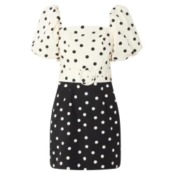 Best Allegra Polka Dot Mini Dress Women Dresses