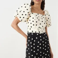 Best Allegra Polka Dot Mini Dress Women Dresses