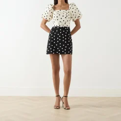 Best Allegra Polka Dot Mini Dress Women Dresses