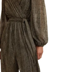 Alli Textured Jumpsuit Women Jumpsuits