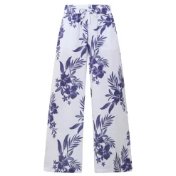 Clearance Aloha Drawstring Wide Leg Trousers Women Trousers & Shorts