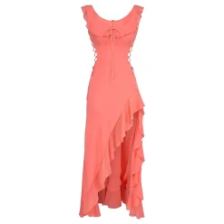 Online Aloura Georgette Ruffle Dress Women Dresses