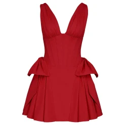 Outlet Amalia Bow Corset Mini Dress Women Dresses