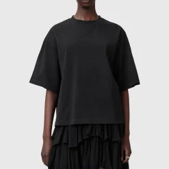 Amelie Crochet Oversized T-Shirt Women Tops