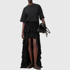 Amelie Crochet Oversized T-Shirt Women Tops