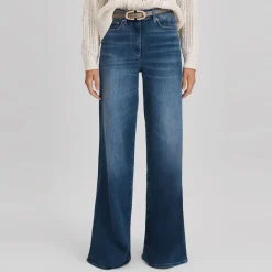 Best America Wide-Leg Denim Jeans Women Denim