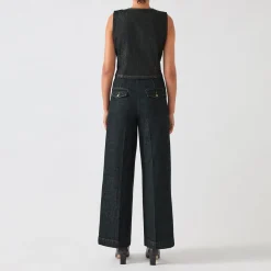 New Ami Cropped Wide Leg Trousers Women Trousers & Shorts