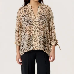 New Anaya Amily Leopard Blouse Women Tops