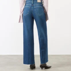 Sale Anessa High-Rise Wide Leg Jeans Women Denim