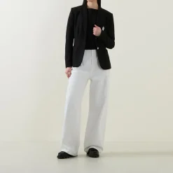 Sale Anfisa Logo Single-Breasted Blazer Women Coats & Jackets
