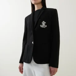 Sale Anfisa Logo Single-Breasted Blazer Women Coats & Jackets