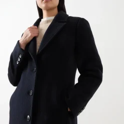 Hot Angel Single-Breasted Peacoat Women Coats & Jackets