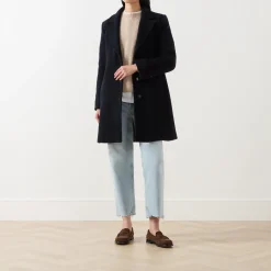 Hot Angel Single-Breasted Peacoat Women Coats & Jackets