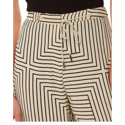 Angled Stripe Straight-Leg Trousers Women Trousers & Shorts
